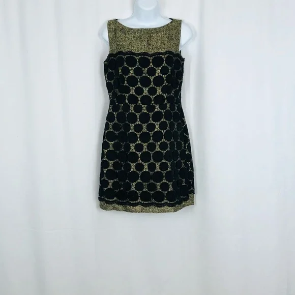 Milly Lace overlay sleeveless sheath mini dress 4 - Picture 6 of 16